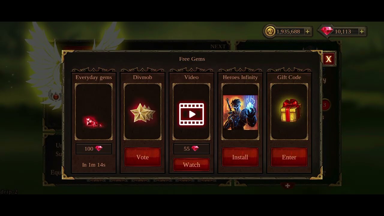 Epic heroes war new gift code 2026