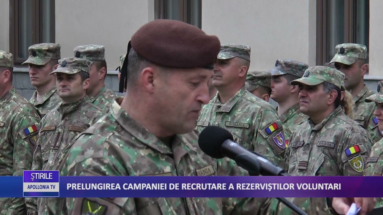 PRELUNGIREA CAMPANIEI DE RECRUTARE A REZERVISTILOR VOLUNTARI