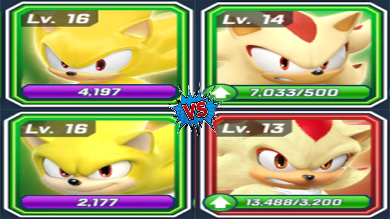 Sonic Forces Speed Battle - Super Sonic + Movie vs Super Shadow + Movie (android, ios) Gameplay