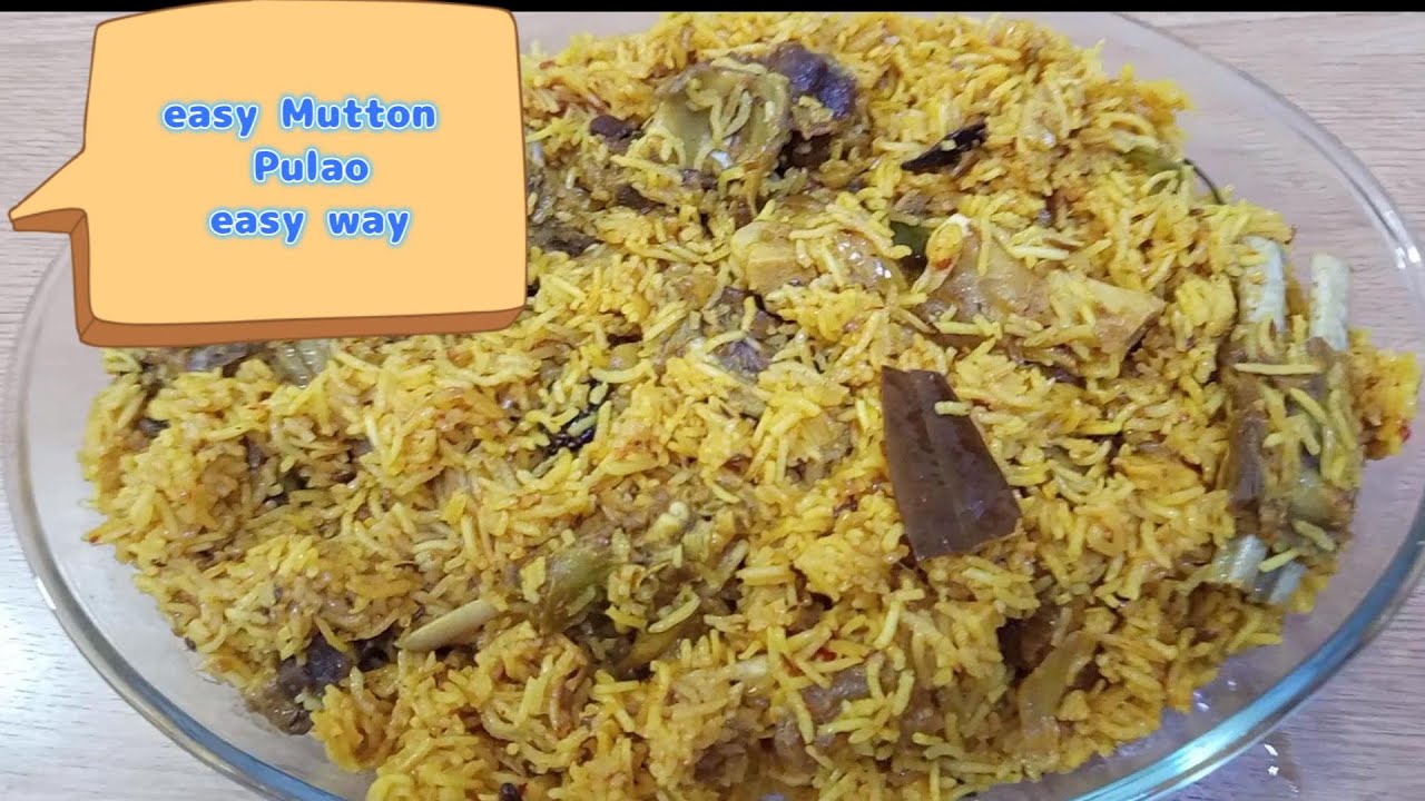 Easy Mutton Pulao Recipe. Half kg Mutton Pulao Recipe.