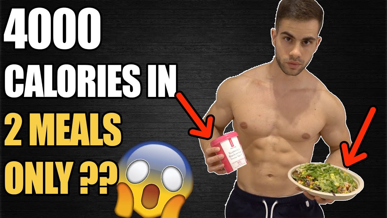 What 4000 Calories Really Looks Like ( 2 Meals Only?? 😱)