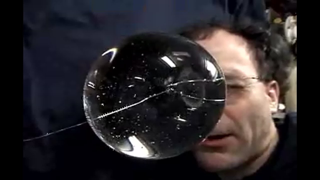 fire and water in space/zero gravity experiment