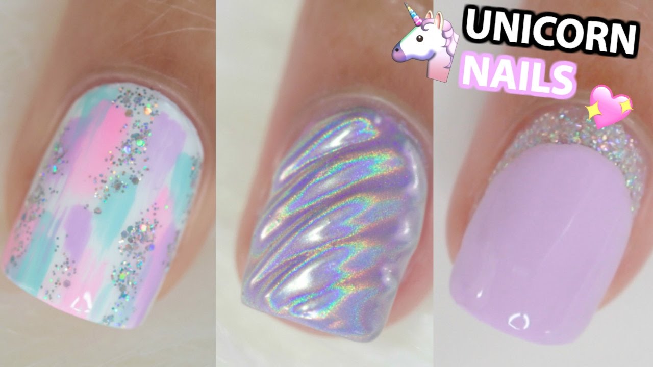 Unicorn inspired nail ideas