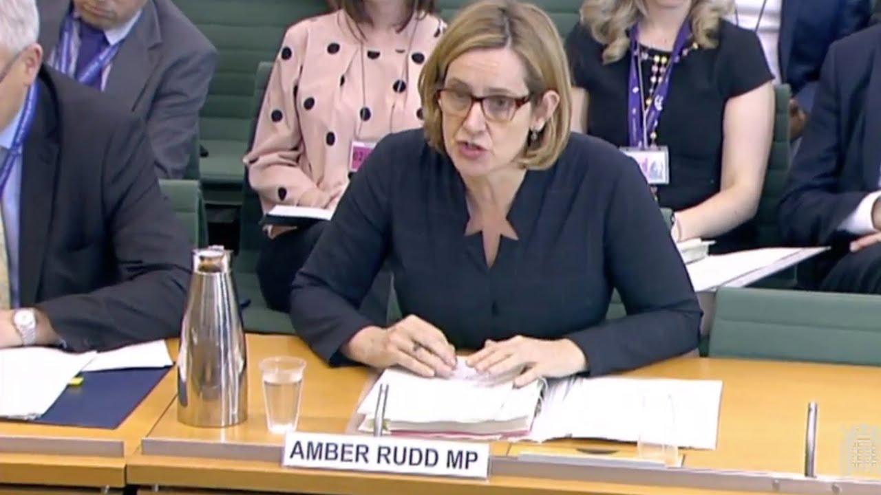 Amber Rudd says 'we don't have targets for removals' during select committee questioning