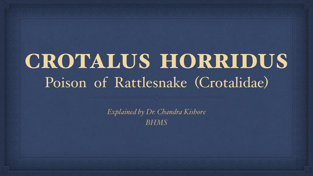 Crotalus Horridus || Allen&rsquo;s Keynotes || Well Explained