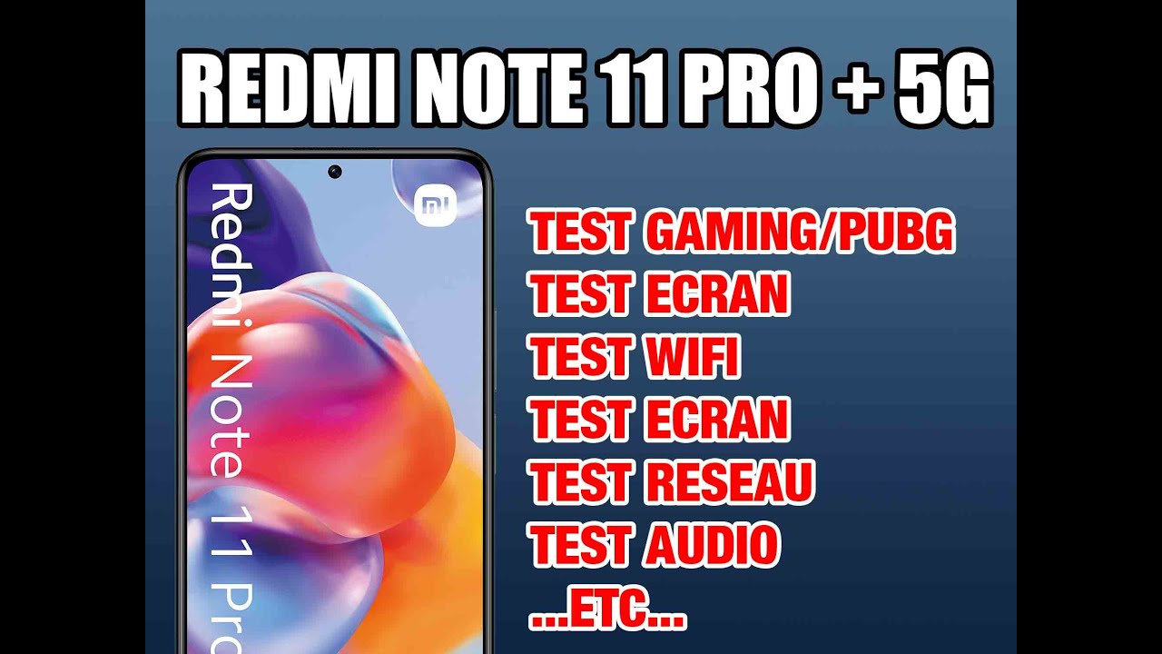Redmi Note 11 Pro Plus + 5G test (unboxing, pubg, gaming, antutu, batterie, ...) #redmi #pubg