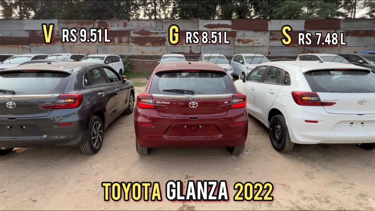 New Toyota Glanza 2022 🔥 Variants Comparison - Glanza S vs Glanza G vs Glanza V - कौनसी खरीदे?