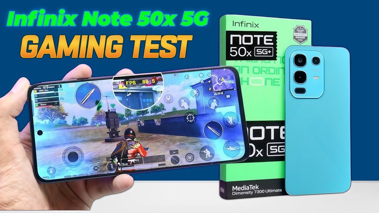 Infinix Note 50x 5G Gaming Test ! BGMI 90FPS Testing 🔥