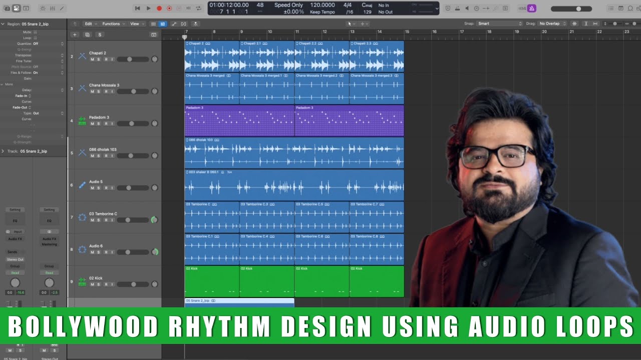 Bollywood Style Rhythm Design Using Audio Loops Only