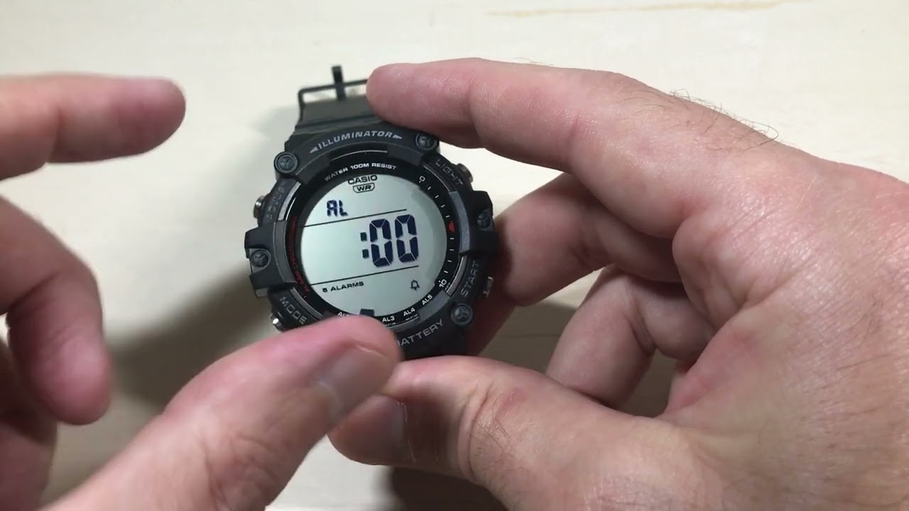Casio Illuminator | Настройки будильника