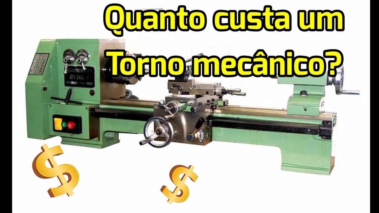 #tornomec&acirc;nico #quantocusta Quanto custa um torno mec&acirc;nico? novo ou usado? torno bv20l.