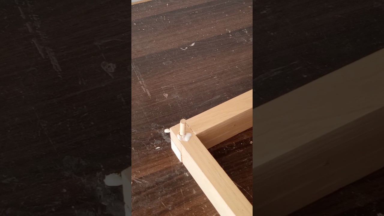 Simple and strong wood joints #woodworking #shorts #short #tips