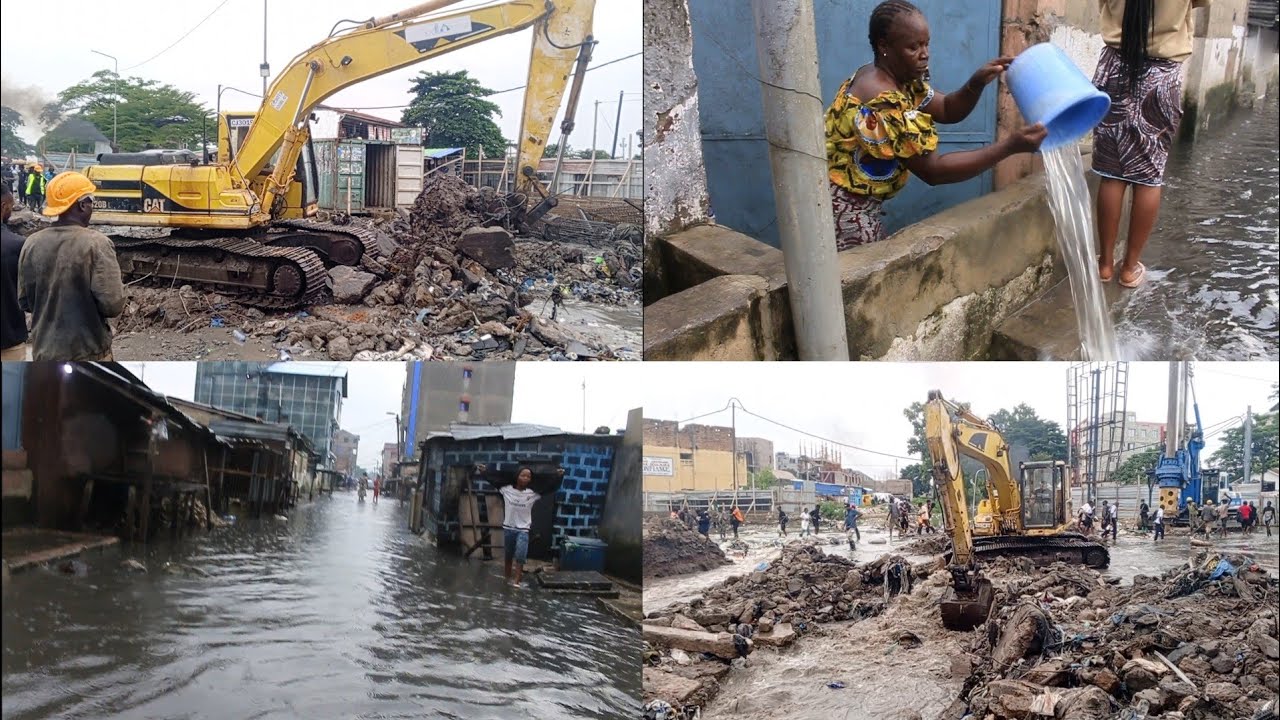 Kinshasa : reprise des travaux sur la rivière Kalamu, la population soulagée des inondations