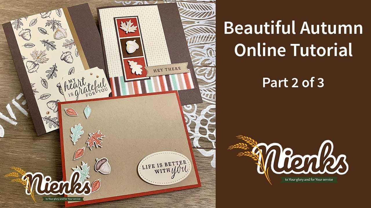 How to make a fall greeting card? | Online Class Part 2 of 3 | Using the Beautiful Autumn Stamp Set