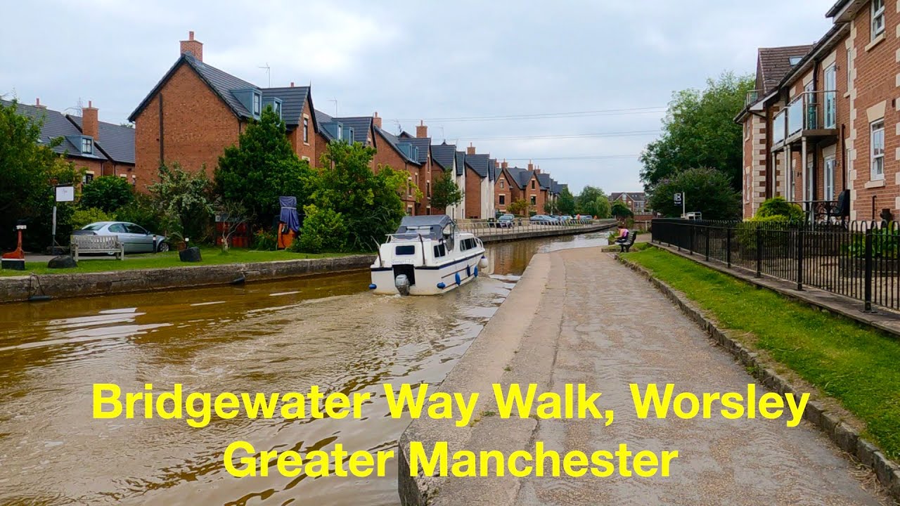 Bridgewater Way Walk, Worsley, Greater Manchester in 4K