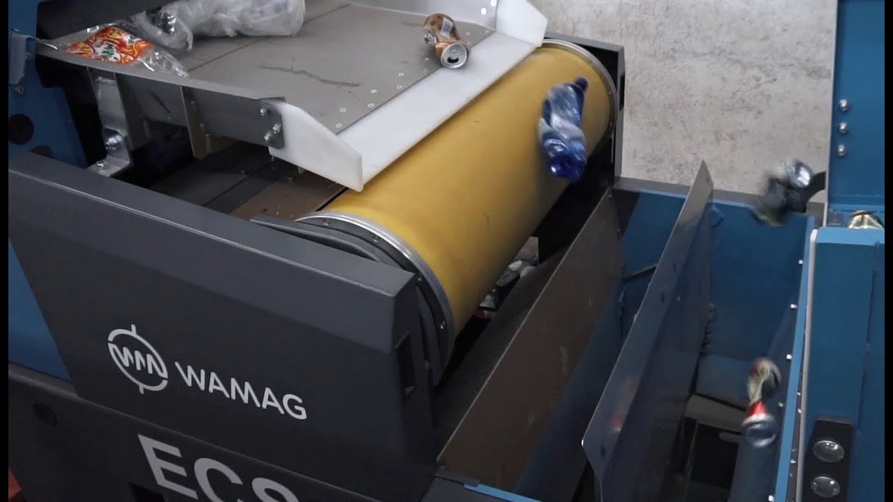 WAMAG - separace kovových nápojových obalů z plastového odpadu
