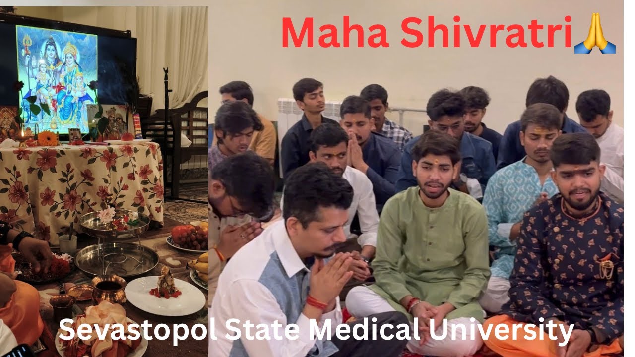 Maha Shivratri In Russia 🇷🇺Sevastopol State Medical University#mbbsabroadforindianstudents 