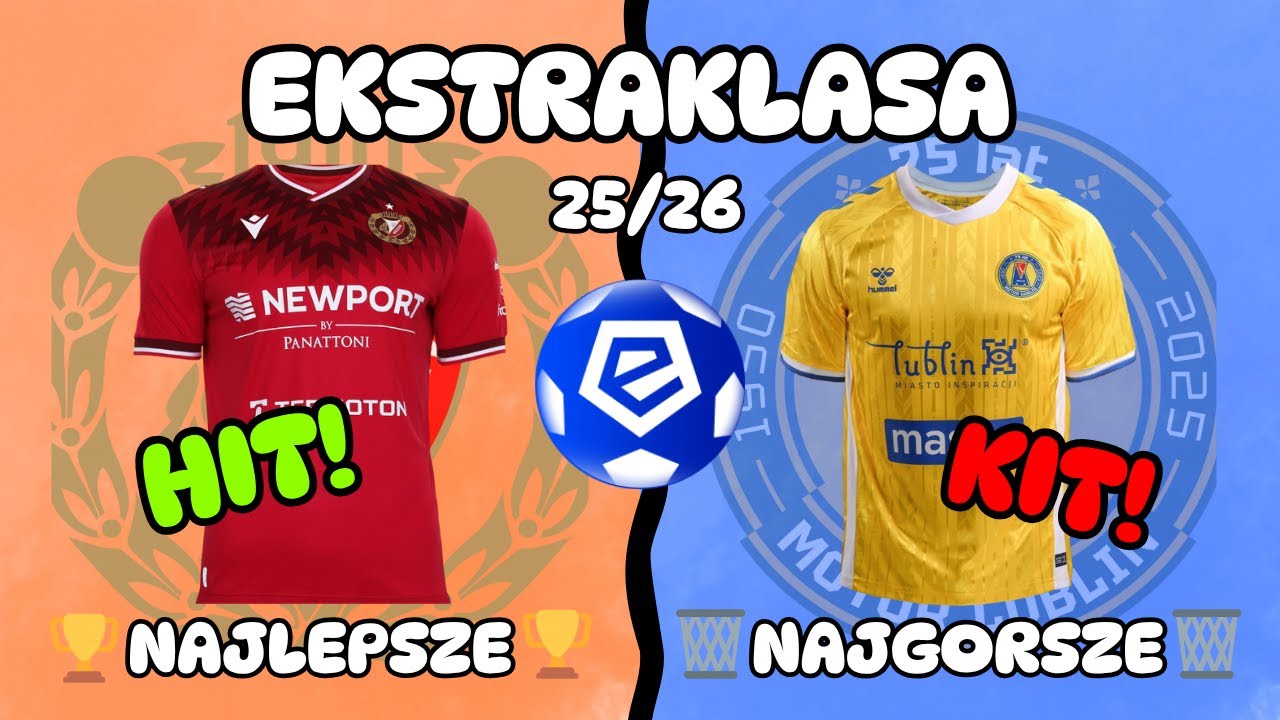 oto NAJLEPSZE i NAJGORSZE koszulki EKSTRAKLASY!