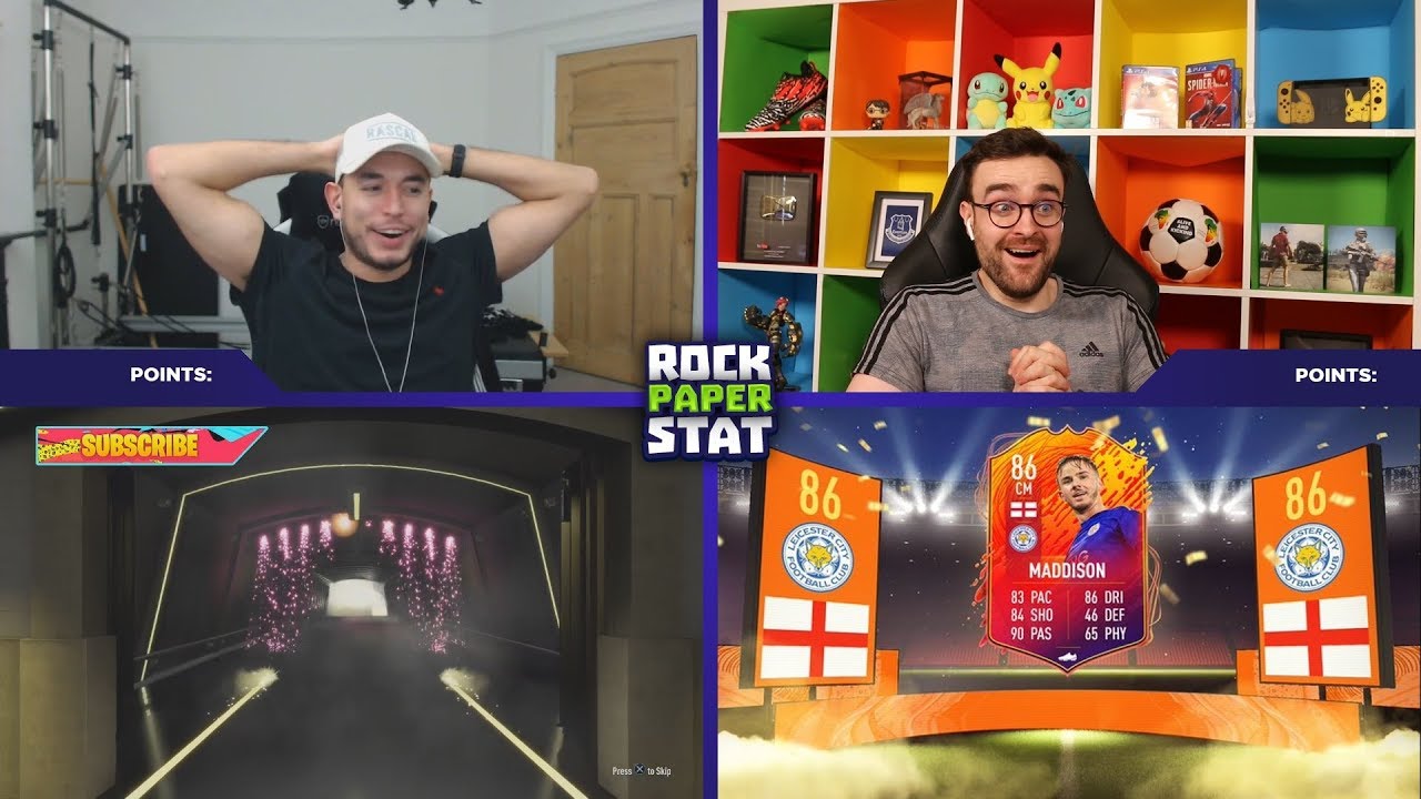 WE GOT ANOTHER ONE 😱 HILARIOUS ROCK PAPER STAT vs AJ3 (FUT HEADLINER PACK)