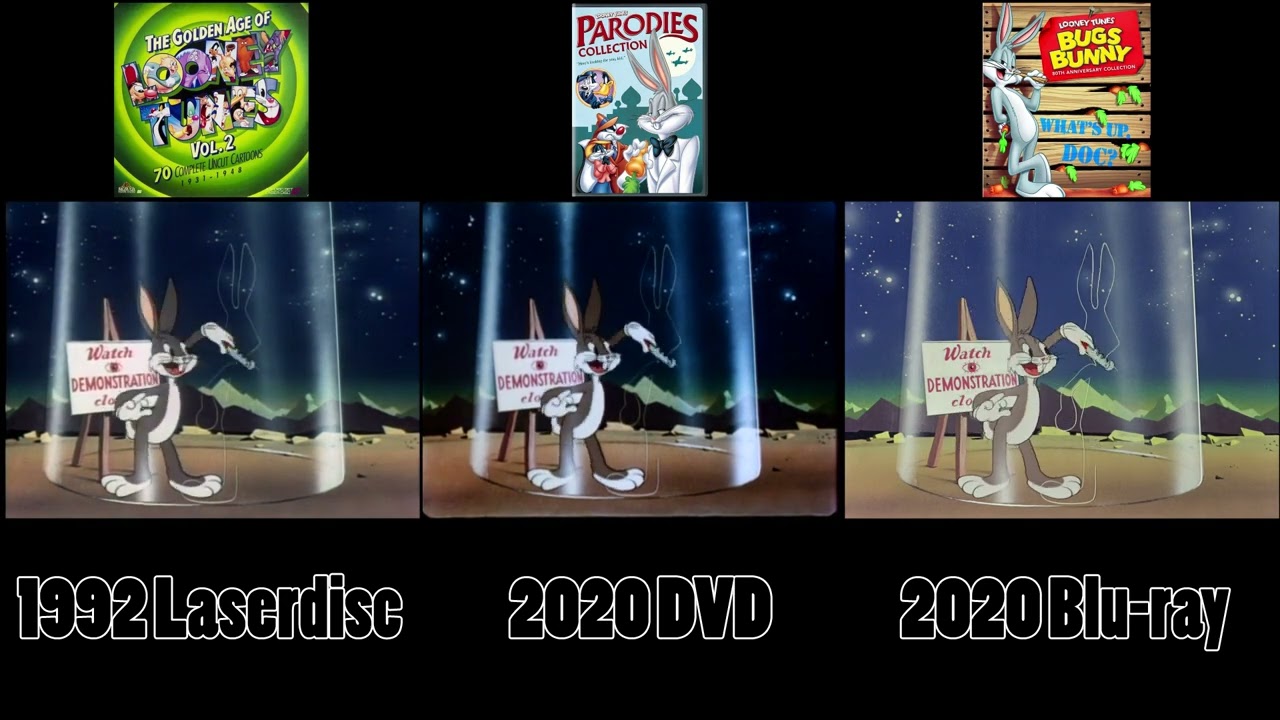 Jack-Wabbit and the Beanstalk Laserdisc, DVD, & Blu-ray Comparison