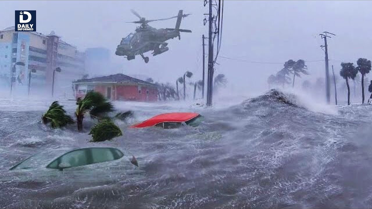 Incredible Scenes From Hurricane Helene's Chaos In Florida ! Millions Of Americans Under Siege