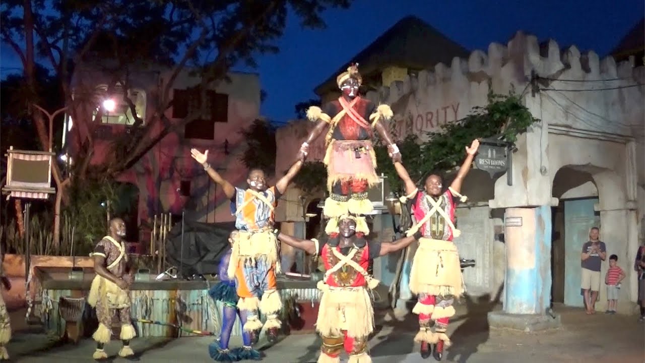 Harambe Village Acrobats, Full Show - Disney's Animal Kingdom, Walt Disney World, Florida