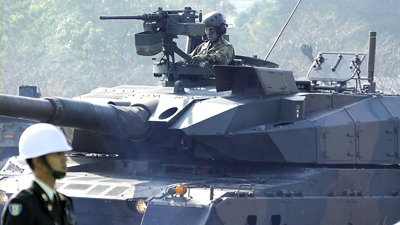 陸自3世代戦車、16式機動戦闘車による同時射撃。水陸両用車の走行間射撃。レアシーン満載の装備展示。土浦駐屯地開設66周年記念行事