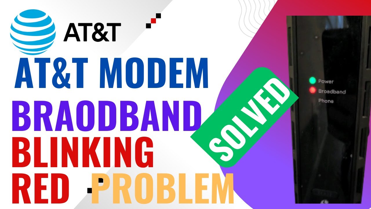 ATT Broadband мигает красным / горит красным &mdash; исправить в несколько шагов | ATT мигает красным
