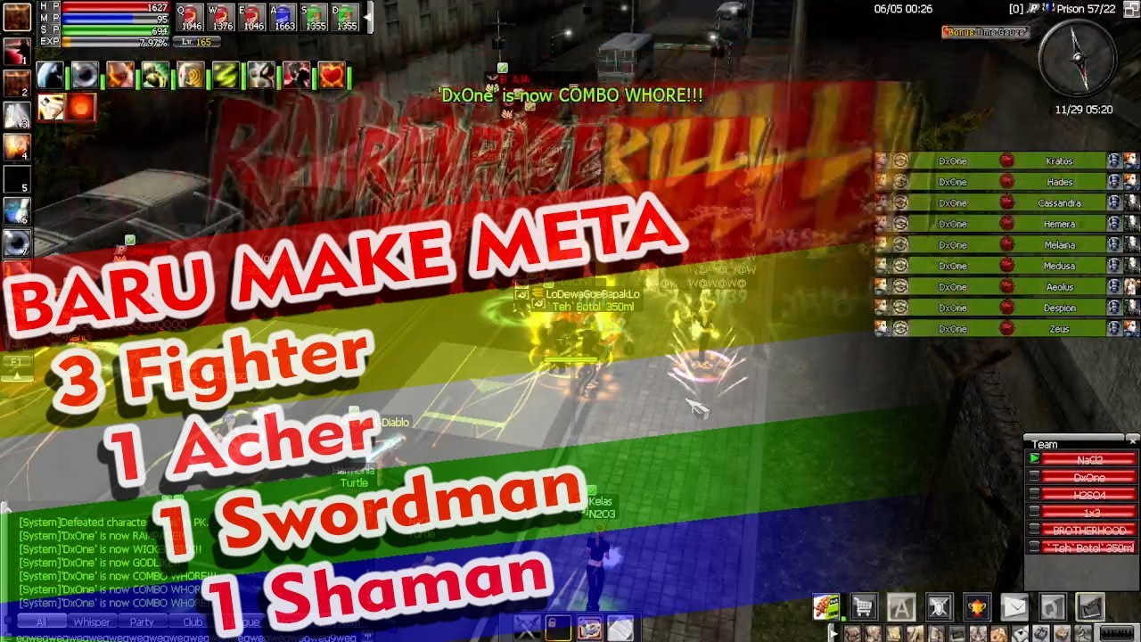 PK prison RAN 4Ever  [META] 3Fighter 1Acher 1Swordman 1Shaman