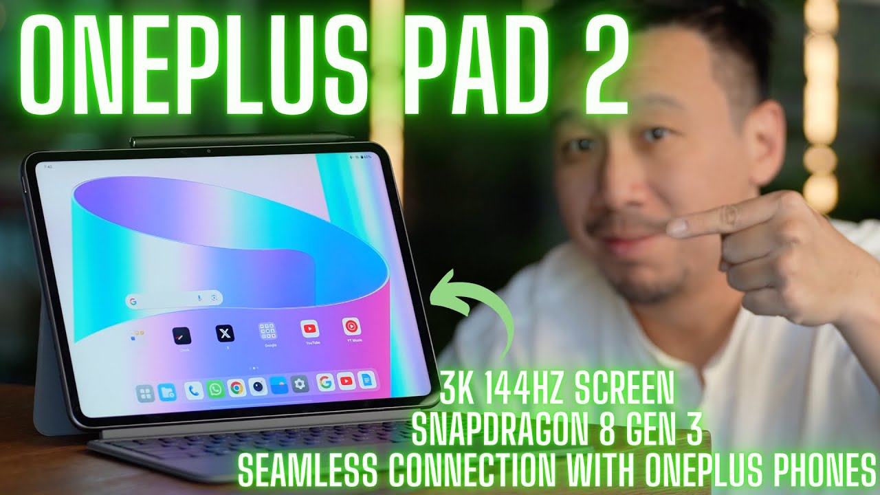 OnePlus Pad 2 Hands-On: Thin, Light, Detachable Keyboard!