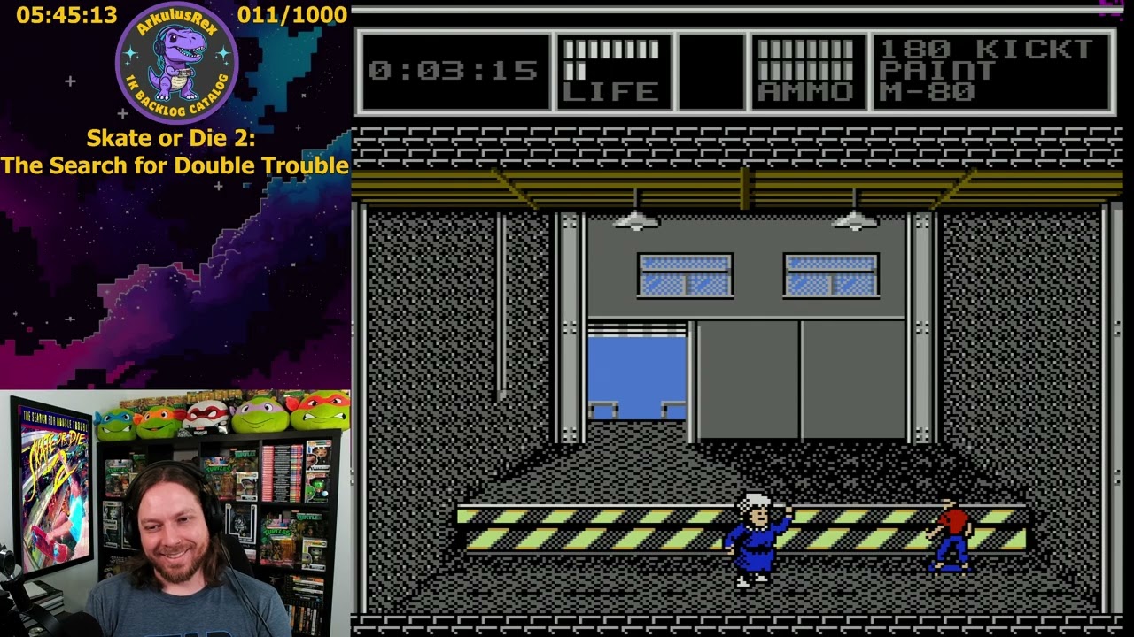 Skate or Die 2: The Search for Double Trouble - NES - Part 3 VOD