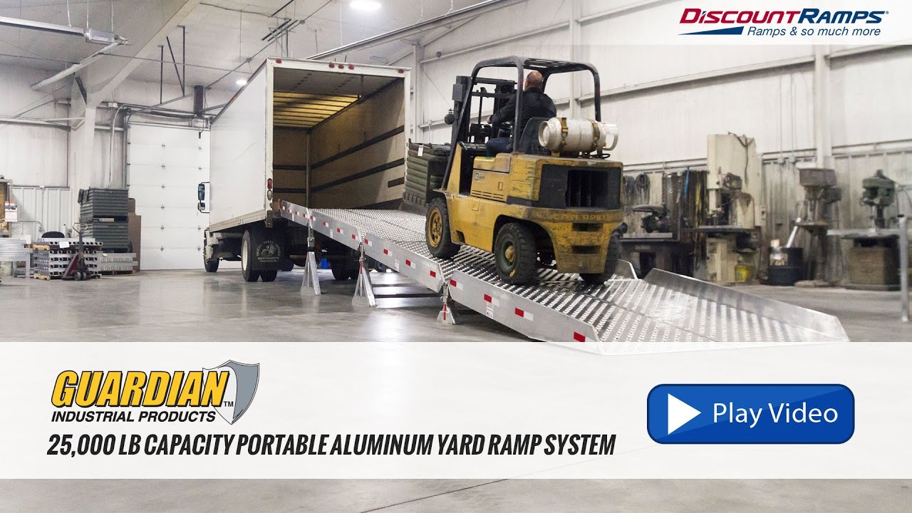 25,000 lb Capacity Portable Aluminum Yard Ramp System