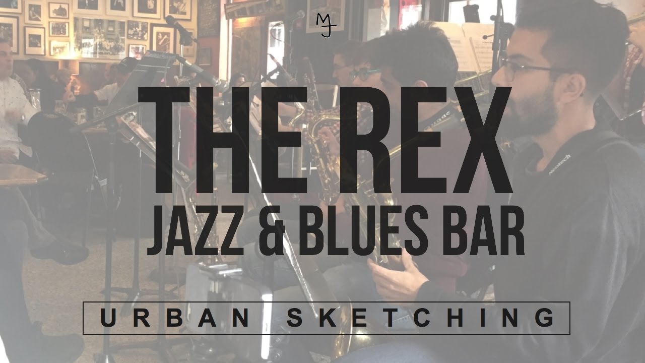 Urban Sketching Musicians at the Rex Jazz & Blues Bar