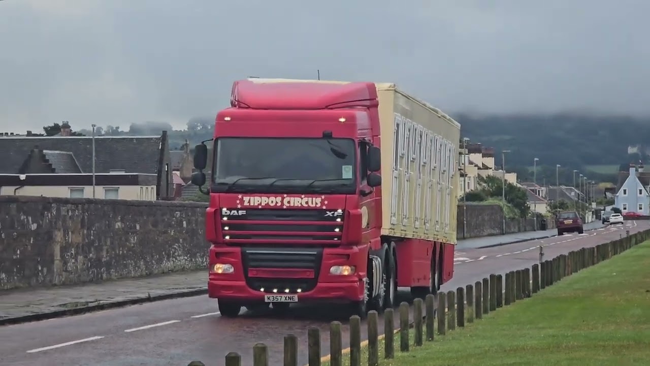 zippos circus arriving at ayr low green ayr 7th August to 12th August