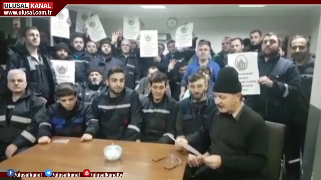 İETT garaj çalışanları, kadro mücadelesi başlattı