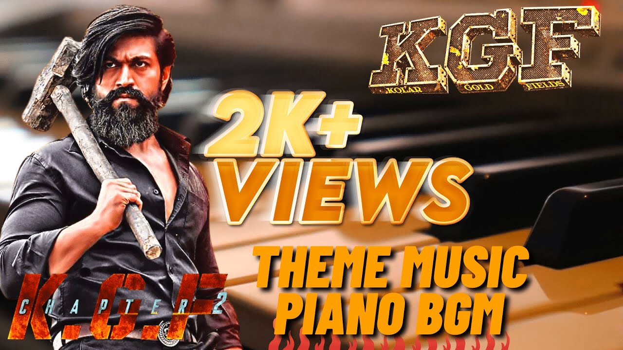 KGF THEME MUSIC PIANO BGM |Yash|Prashanth NeelIRavi Basur #KGFChapter2 #KGF2TeluguTraile #KGFMusic