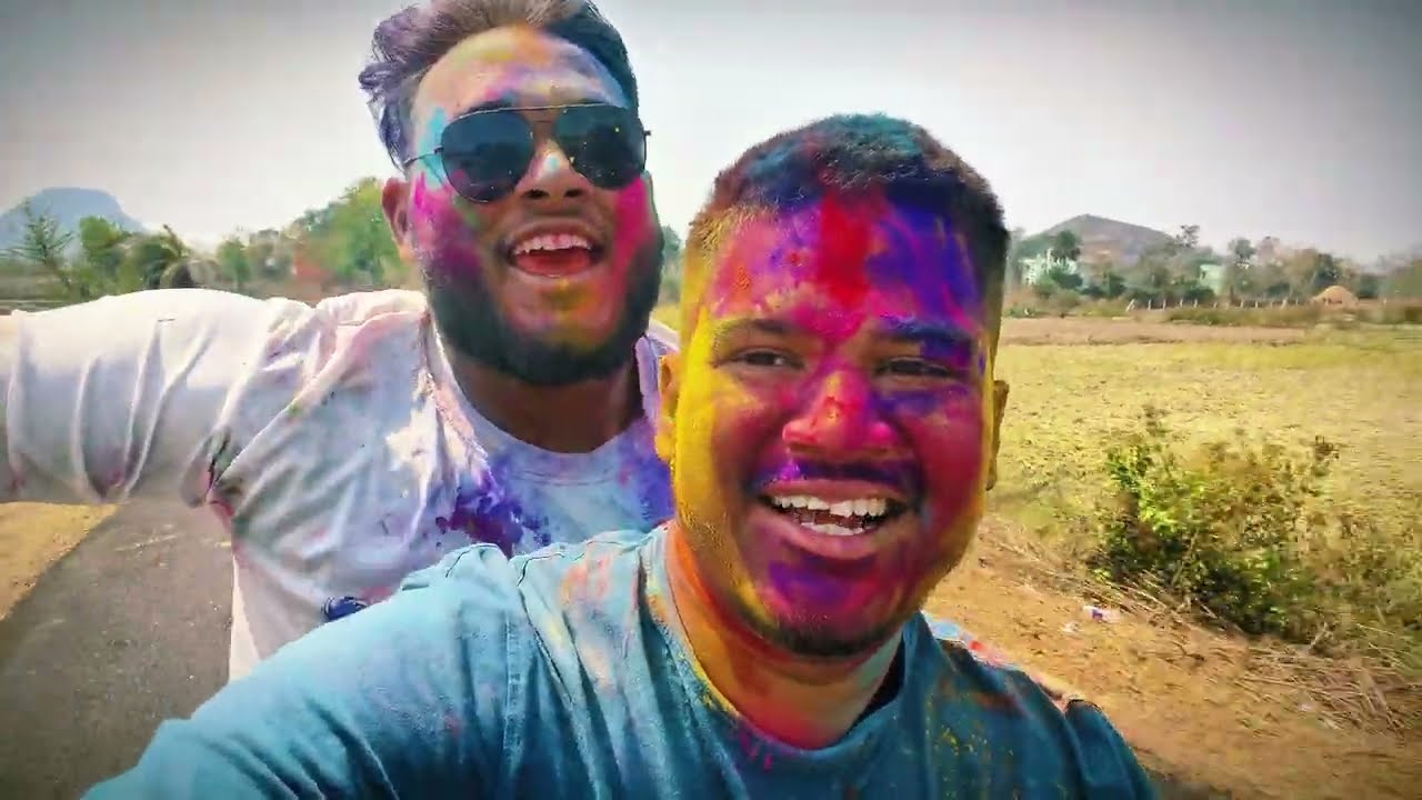 Holi in my Village🫟🫟🫟