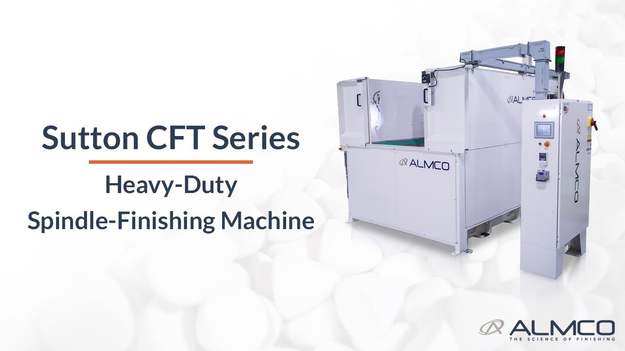 Sutton Centri-Flo Tornado (CFT Series) Heavy-Duty Spindle-Finishing Machine