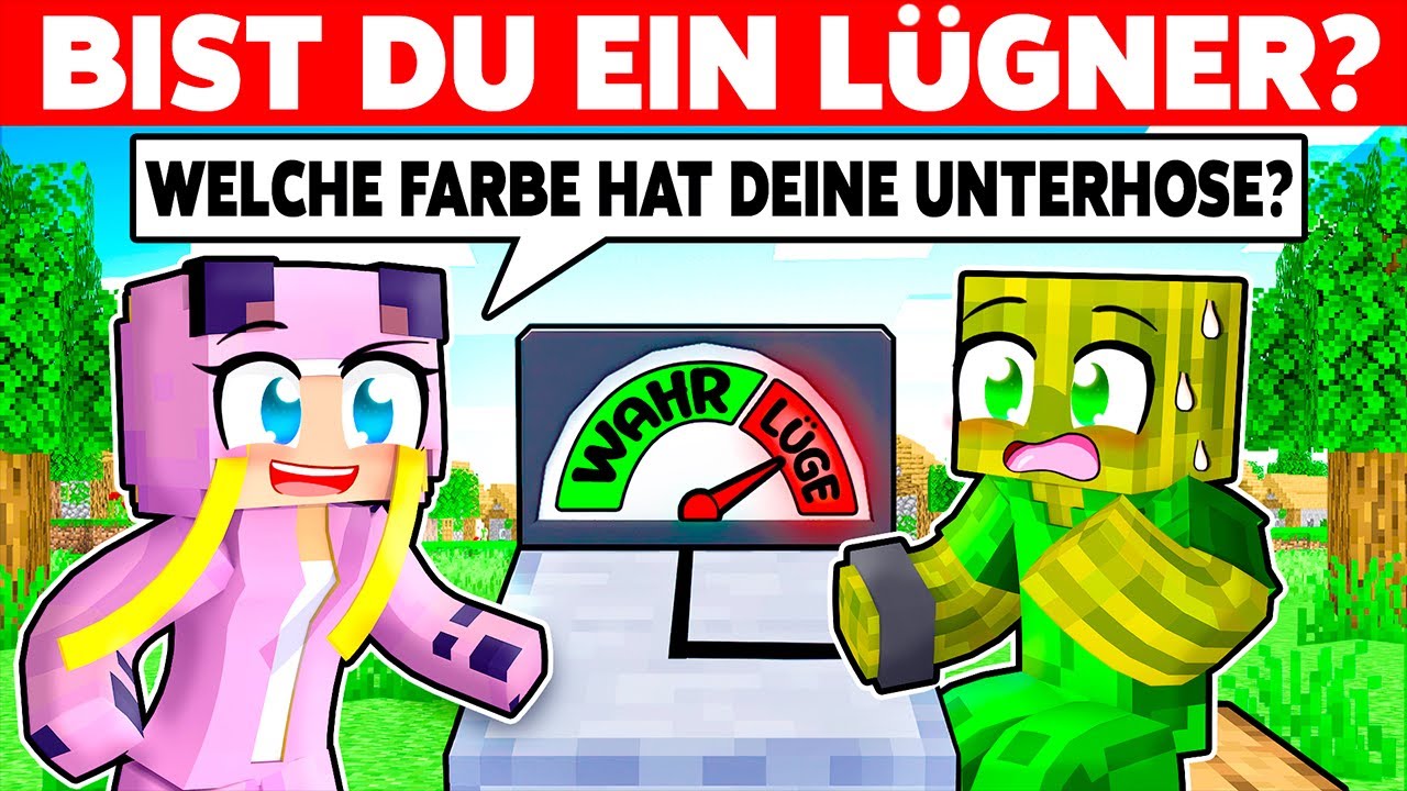 Minecraft, ABER du DARFST NICHT LÜGEN!