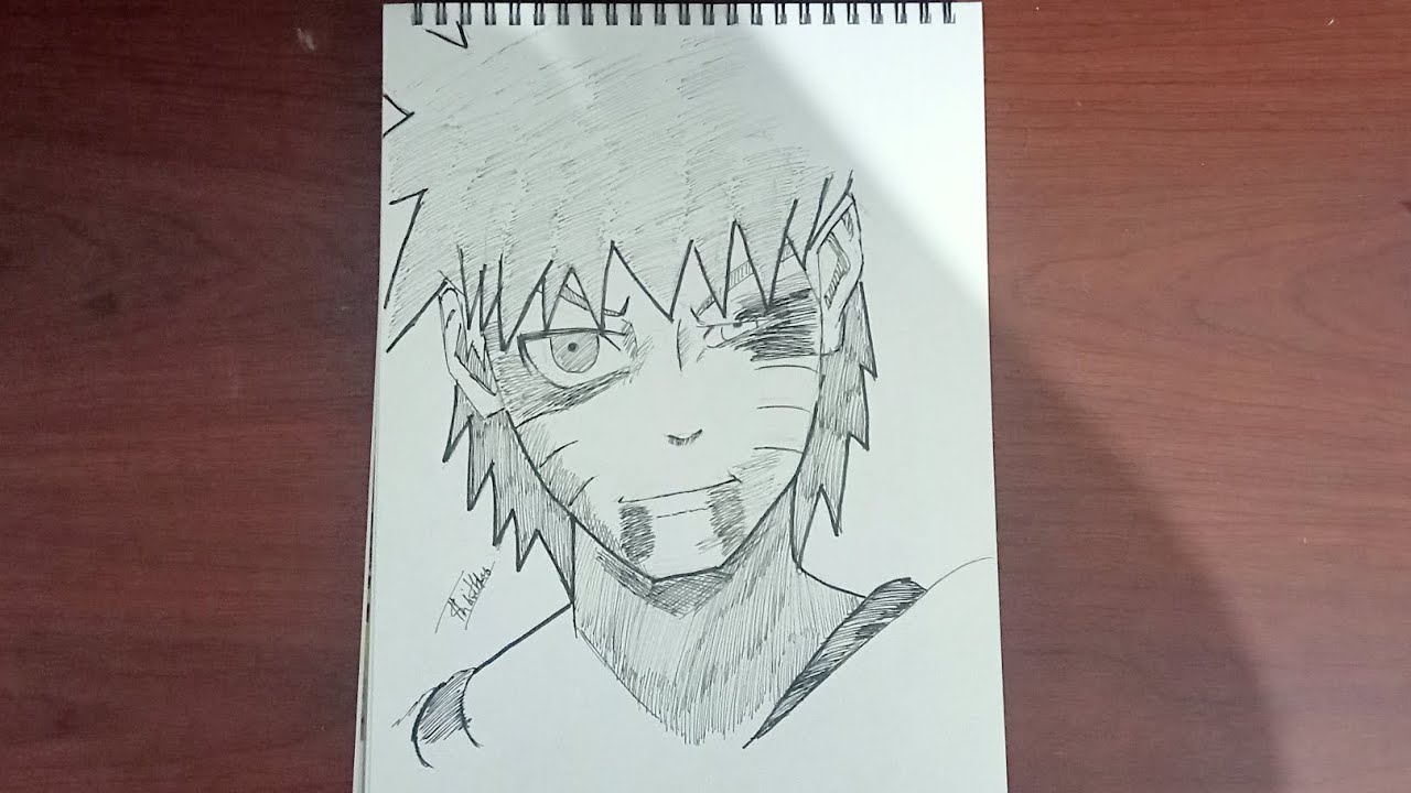 How to draw Naruto uzamaki step by step