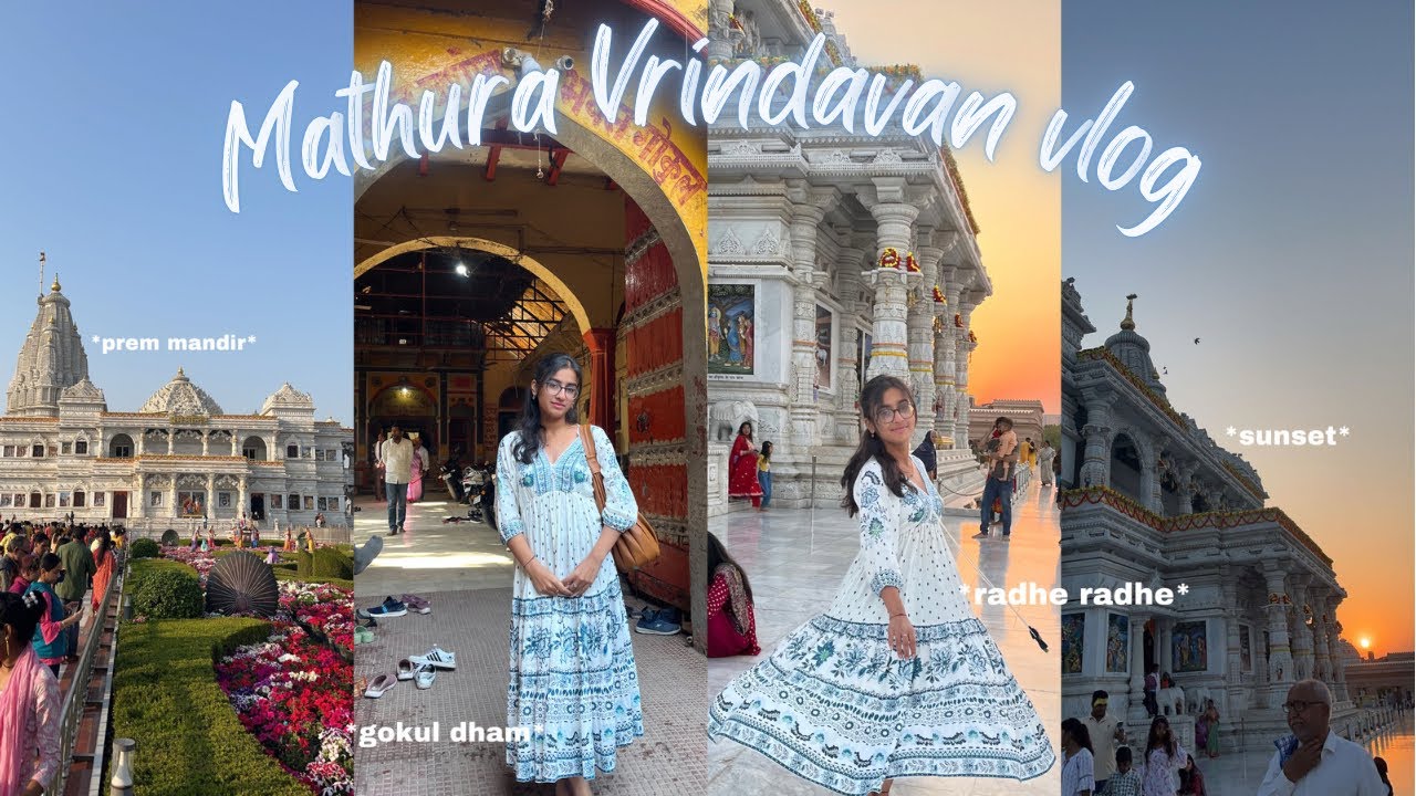 MATHURA VRINDAVAN VLOG🛕|*prem mandir beauty*|*scams*|Kannada vlog|@justt.gowrika