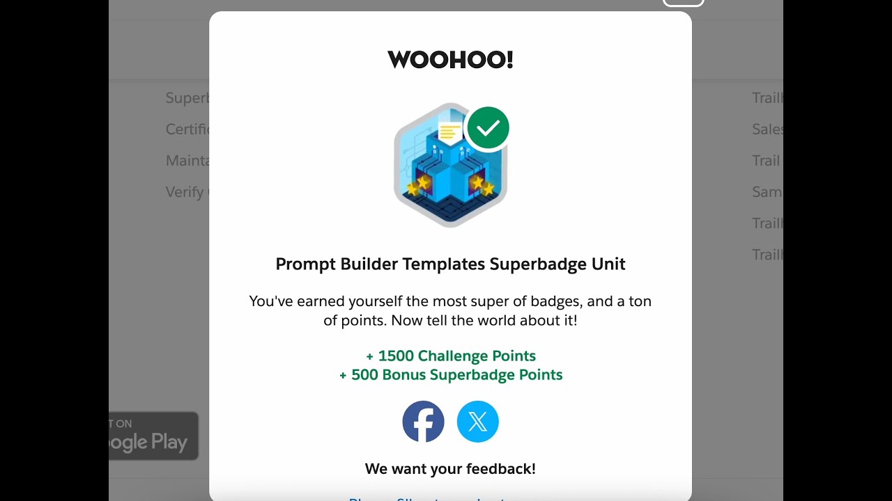 Шаблоны Prompt Builder: модуль Superbadge | Задание 2 и 3