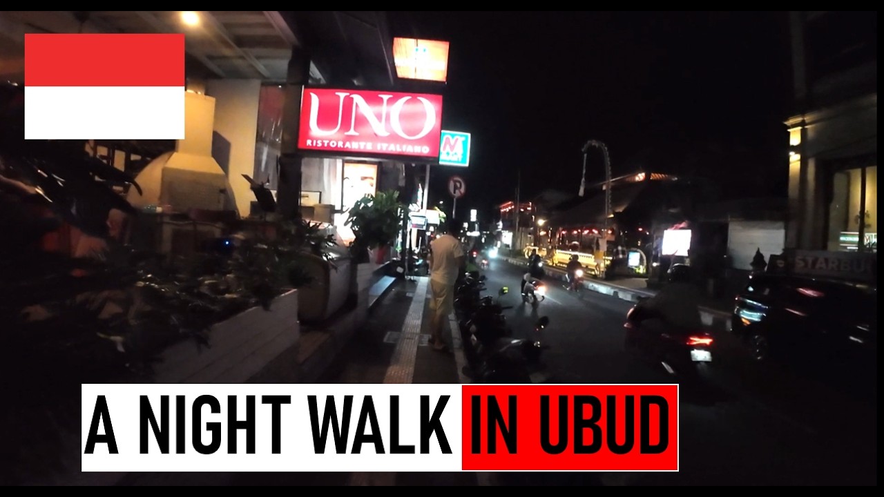 A NIGHT WALK IN UBUD