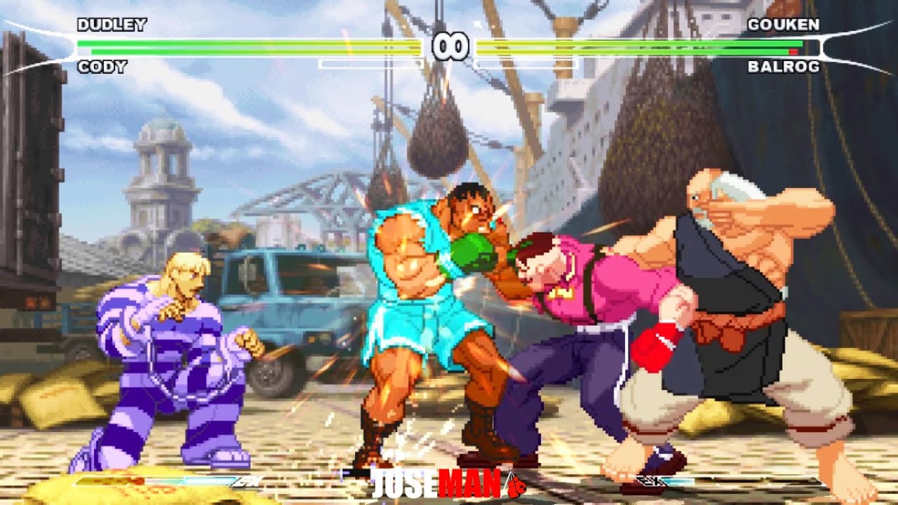 DUDLEY & CODY 2 vs 2 GOUKEN & BALROG - STREET FIGHTER MUGEN