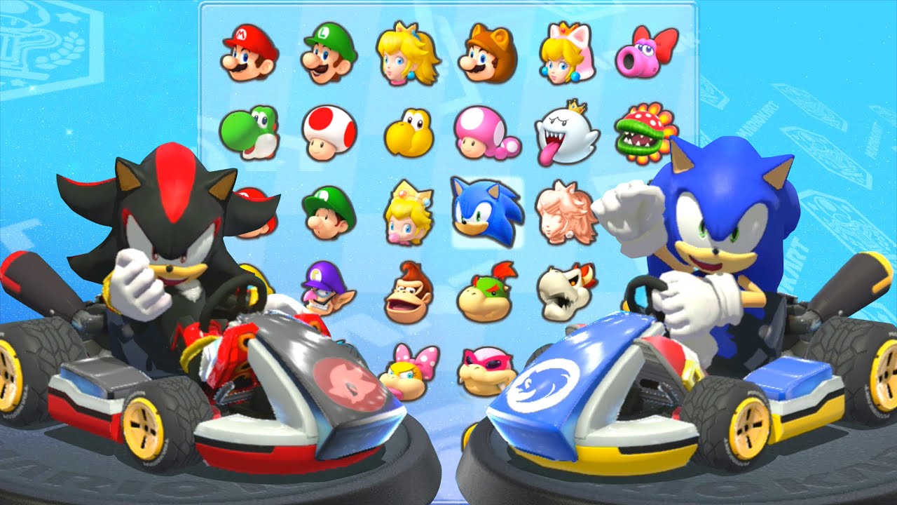 【マリオカート8デラックス】ソニックとシャドウでNintendo Switch の最高のレーシング ゲーム