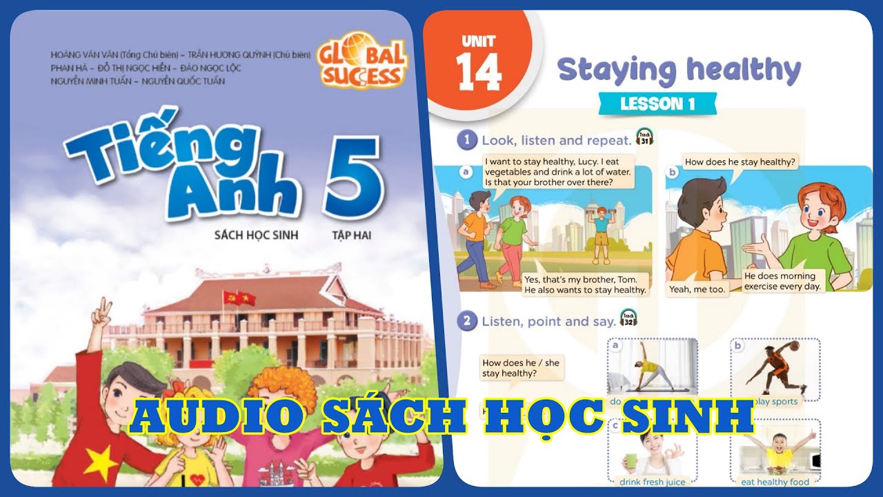 Unit 14 Staying Healthy | Audio Sách Học Sinh Tập 2 Tiếng Anh 5 Global Success