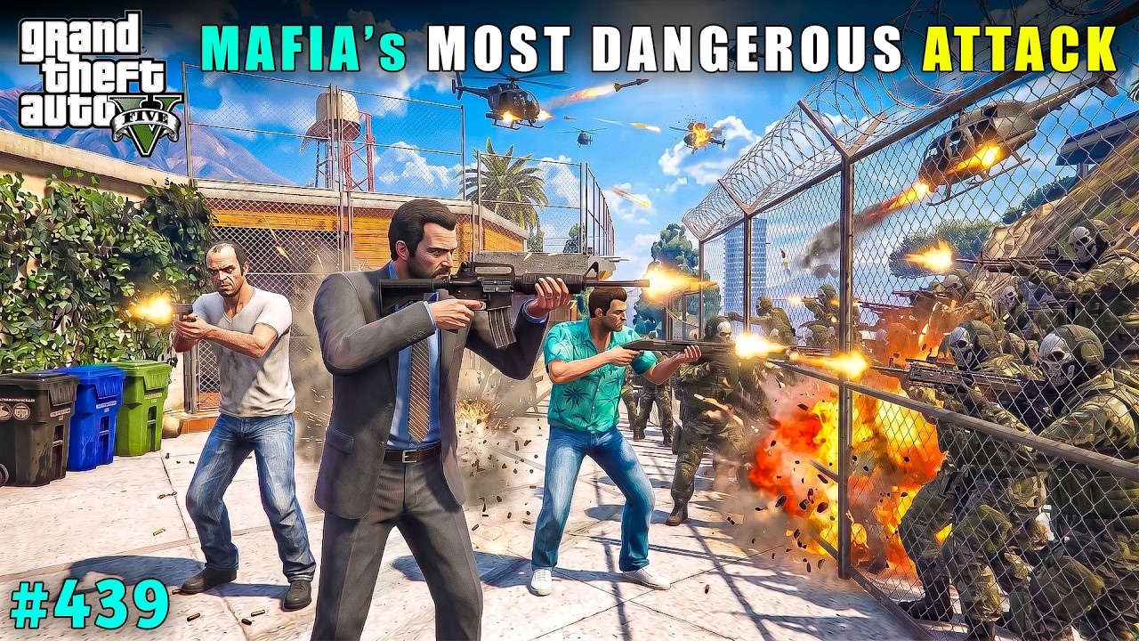 MICHAEL SURVIVED THE MAFIA'S DEADLIEST ATTACK! 😱🔥| GTA V GAMEPLAY #439