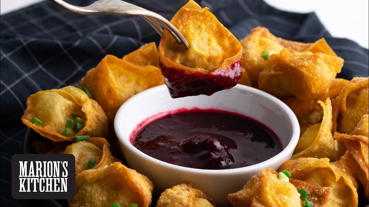Crispy Pork and Prawn Wontons - Marion's Kitchen