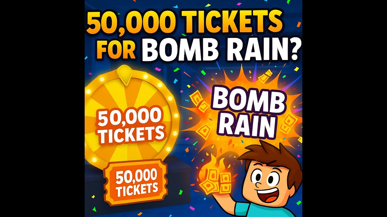 I Spent 50,000 TICKETS for BOMB RAIN in Unboxing Simulator!!
