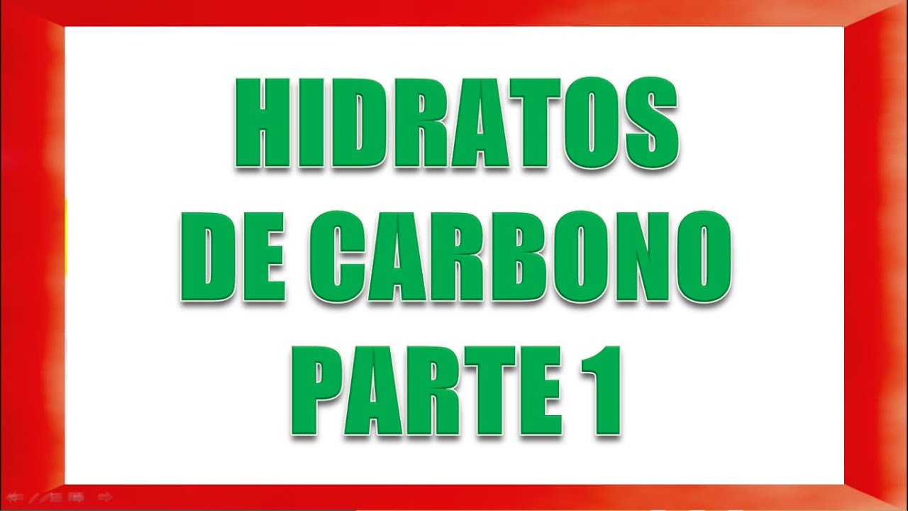 HIDRATOS DE CARBONO PARTE 1